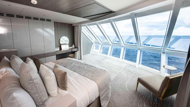 Detalle de las habitaciones del crucero